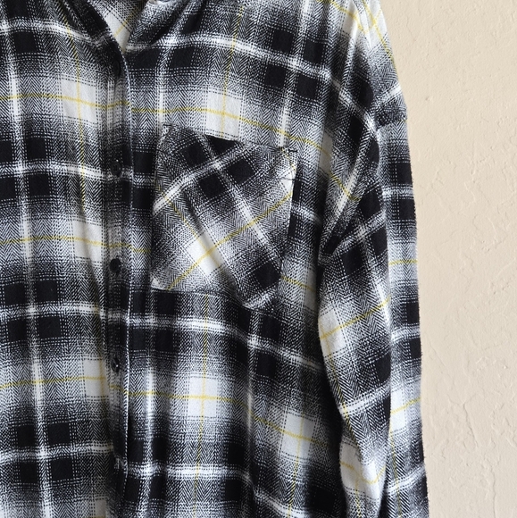 Bp Plaid Boyfriend Shirt Soft Button Down Flannel Size Xs - Picture 3 of 9